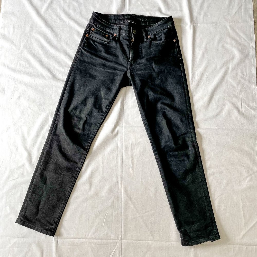 American Eagle Black Denim Mens 28x30